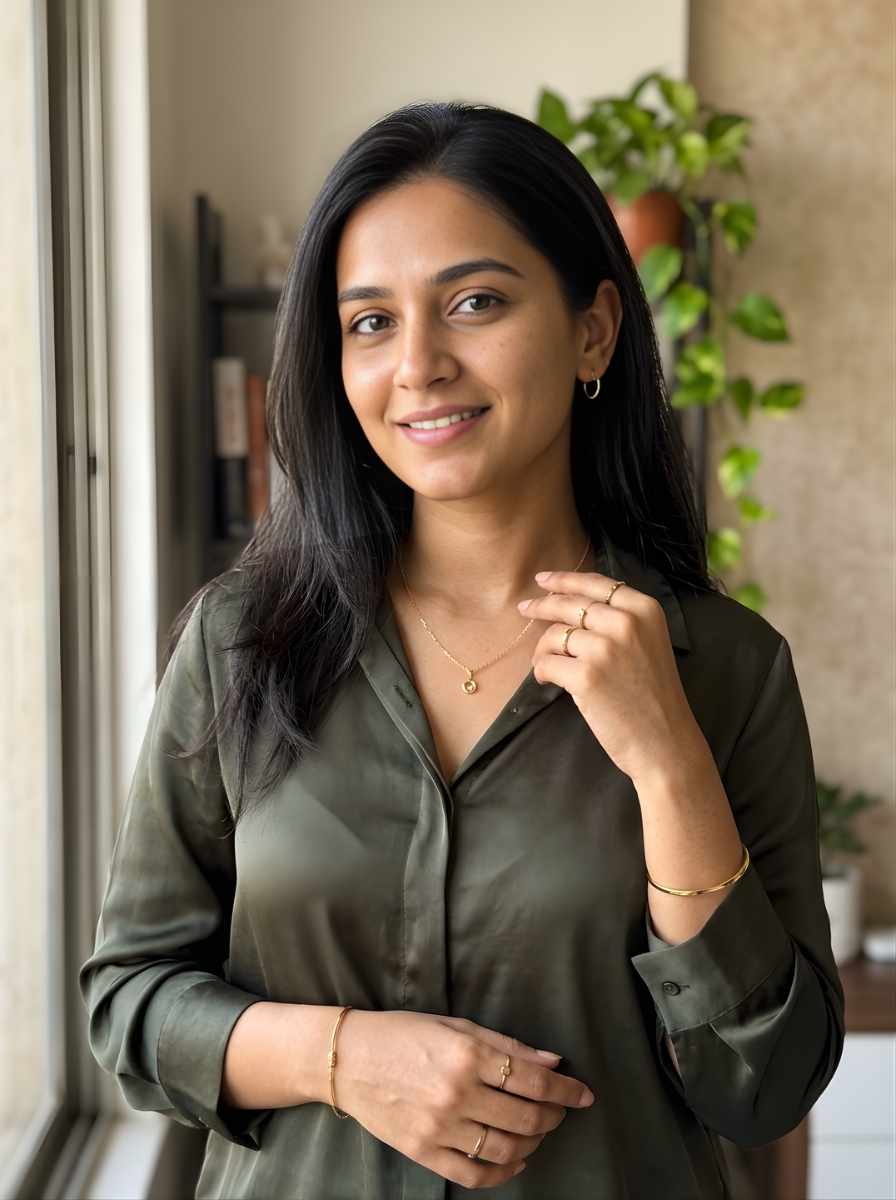 বিয়ের গয়না পরা model